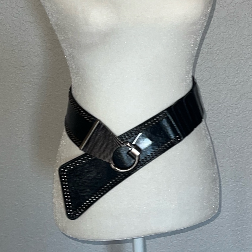 Black Wide Elastic Belt